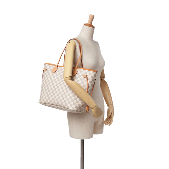 Pre-Loved Louis Vuitton Damier Azur Neverfull MM - Picture 9 of 10